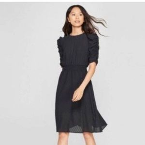 Who What Wear black puff sleeve dress size 2x new with tags
